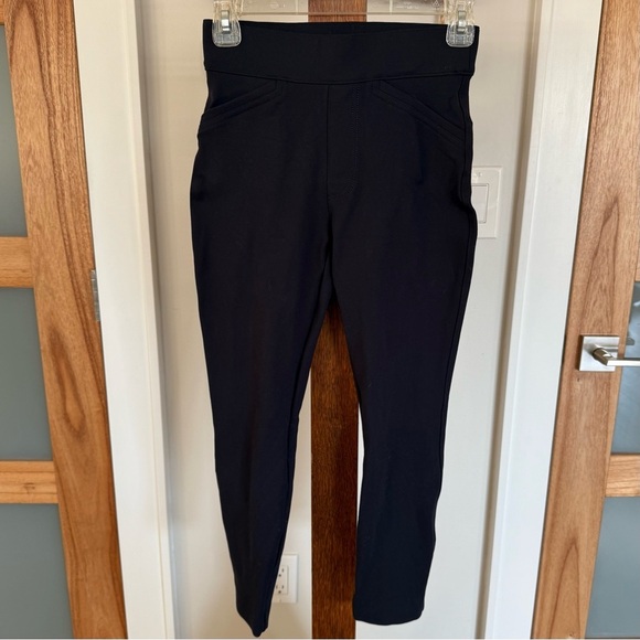 SPANX Women’s Backseam Skinny Stretch Pull On Ankle Pants Navy Blue EUC XS - Picture 4 of 14